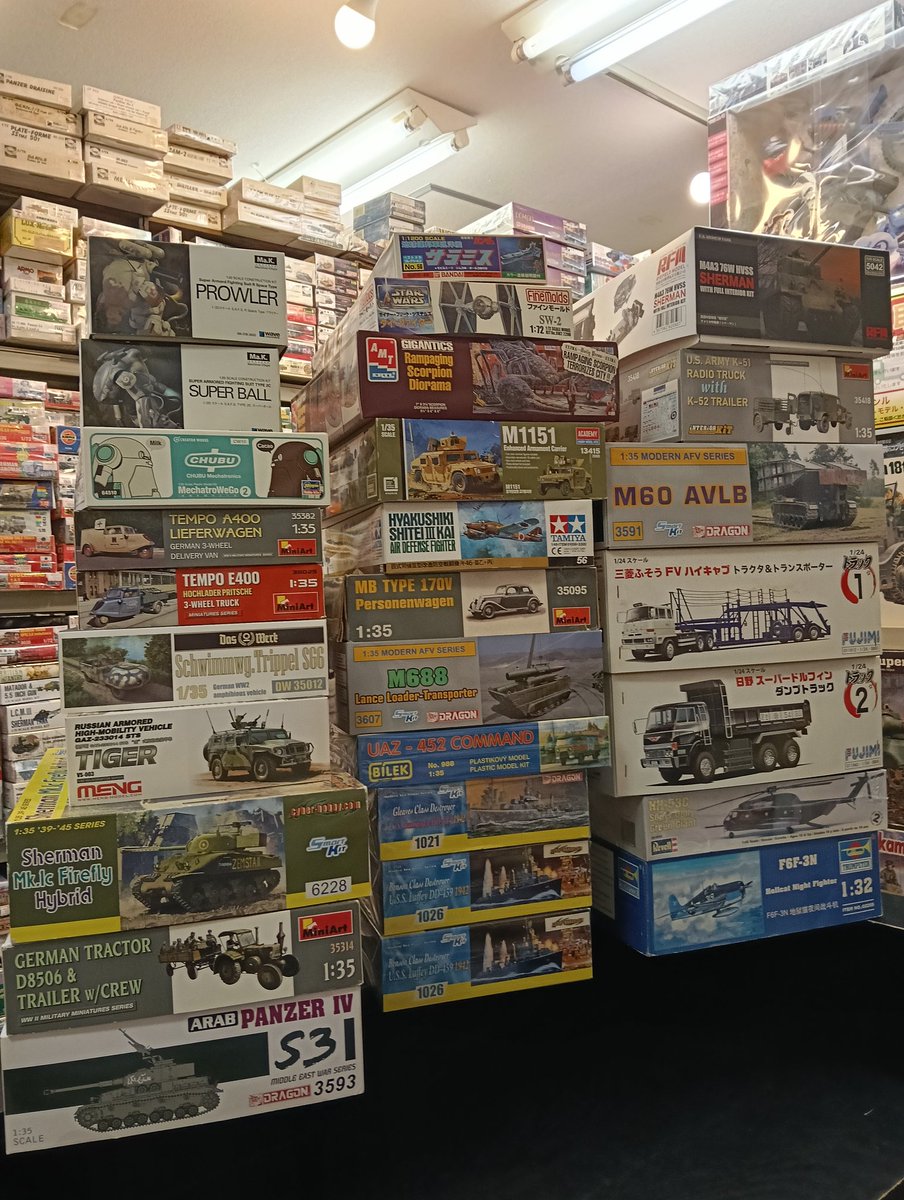 スケールモデルからキャラクターモデルまで連日プラモデル買取品たくさん入ってます。ご来店お待ちしております。
#プラモデル