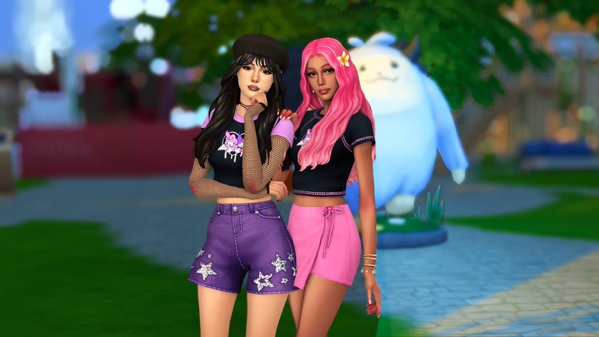 Sleepysimss's tweet photo. My Melody , Kuromi , and Hello Kitty😻 #showusyoursims #sanrio https://t.co/HFBtTrtiyv