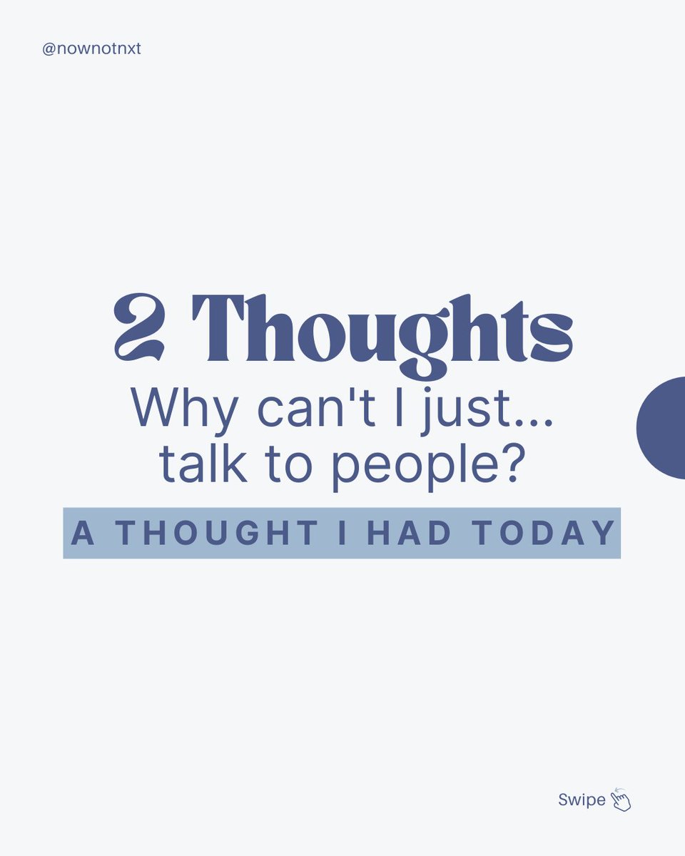 nownotnxt's tweet photo. "Had this thought today — most people aren't bad at making friends, they're just scared of starting. So I imagined something that could help with exactly that. Thoughts? 👇"
#MakeFriends #SocialConfidence #OvercomeShyness #SocialSkills #ConnectionMatters https://t.co/oiphU4qf7E