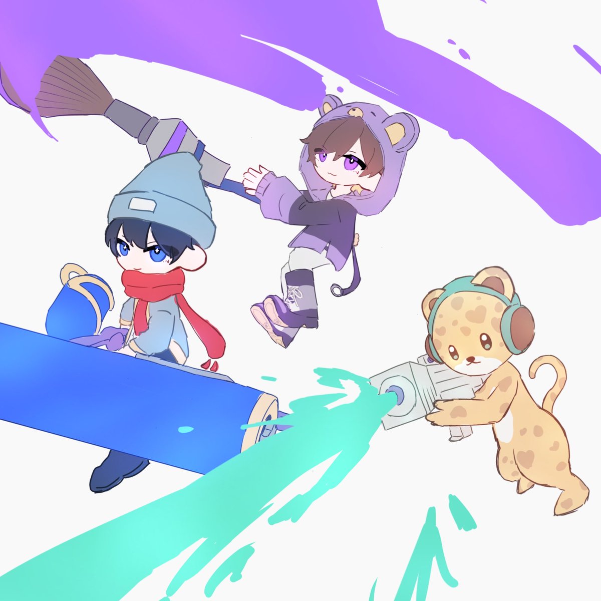 Riri0128__xxx's tweet photo. #い・らくすと  #みずきのイラスト部屋   #ひょう画廊 

【 スプラ3 】

みんなの持ち武器 https://t.co/alyVZJXr5z