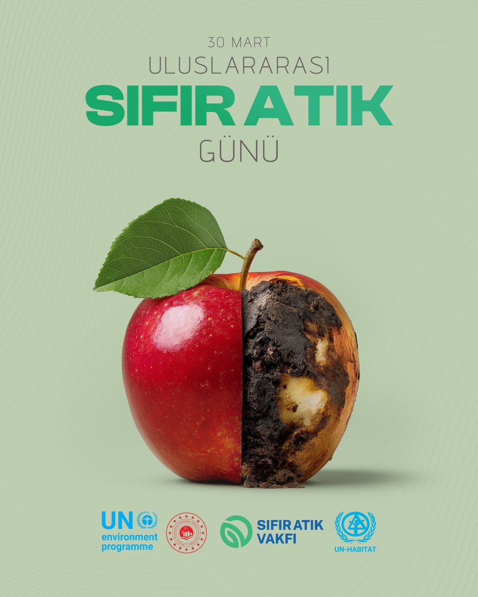 📍30 Mart Uluslararası Sıfır Atık Günü

Sıfır Atık; israfı önlemek, kaynağı korumak, geleceği yaşatmaktır.