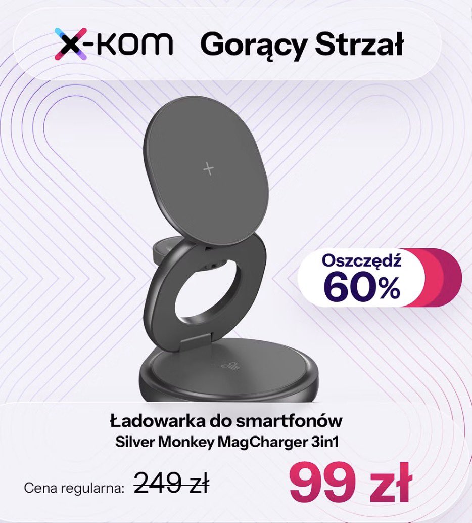 Świetny Gorący Strzał w x-kom 

Składana, podróżna ładowarka MagSafe 3w1 za 99 zł!🔥 

15 W, dołączony kabel USB-C 👍

👉 tinyurl.com/yjv52xnw