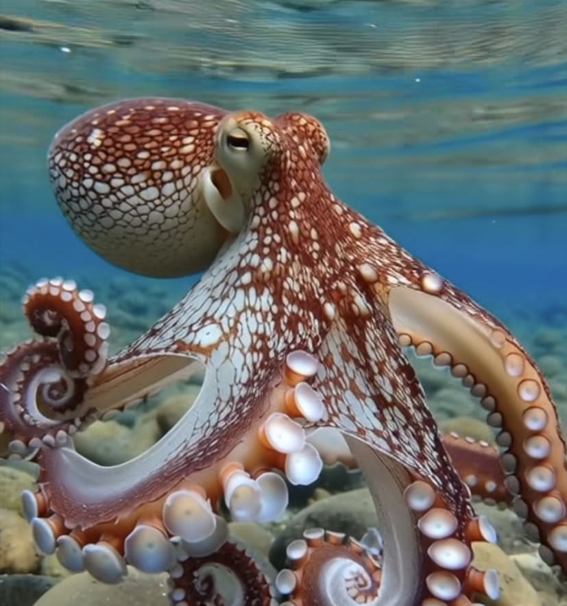 JulieParker144's tweet image. An #octopus has 8 arms with Independent Control

Each arm contains a large number of neurons, meaning arms can act semi-independently.