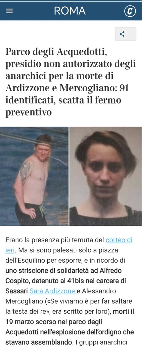 I martiri anarchici.
Morti mentre preparavano una bomba.

VAFFANCULO.