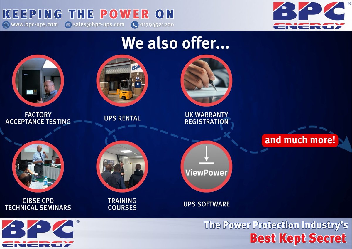 BPC Energy delivers reliable power protection with expert service and global reach.

Learn more: bpc-ups.com

#BPCEnergy #PowerProtection #UPSSystems #UninterruptiblePowerSupply #EnergySolutions #CriticalPower #EmergencyPower #PowerReliability #UKManufacturing