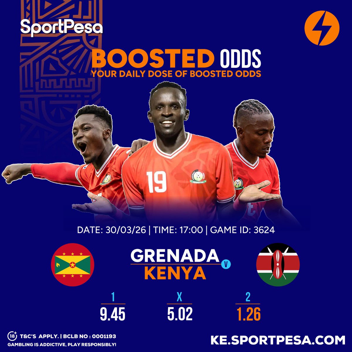 SportPesa's tweet image. For God, for country, for self!🇰🇪🫡

Kenya 🆚 Grenada

First game tulipatikana pale kwa mapena, unaonaje LEO, Harambee stars wataleta raha?😜

Seti mapema, Odds tume-BOOST!

📲spp.ke/Grenada-vs-Ken…

#MakeItCount