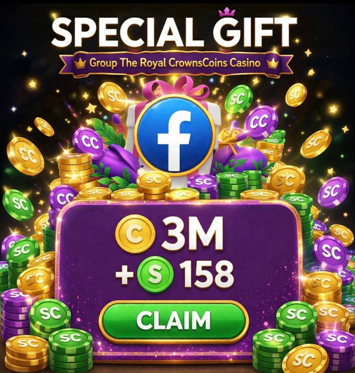 freebonuscrowns's tweet photo. 𝗕𝗼𝗻𝘂𝘀 𝗙𝗼𝗿 𝗧𝗼𝗱𝗮𝘆, 𝐅𝐑𝐄𝐄 𝐒𝐂! FOR ALL PLAYERS 🎊

Step 1 = Like and Share
Step 2 = Comments "Gift"
Step 3 = 𝗖𝗹𝗶𝗰𝗸 Link in Bio 

⚠️Please take verify after completed you will get bonus. Install available app that I most recommended. Follow instructions. Thanks https://t.co/xRHZEXEpGZ