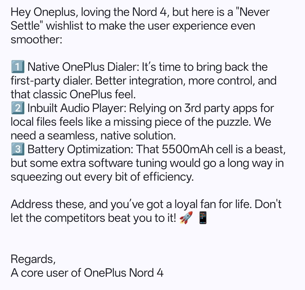 Prasanta1123's tweet image. #OneplusNord4 #Nord4 #Oneplusindia