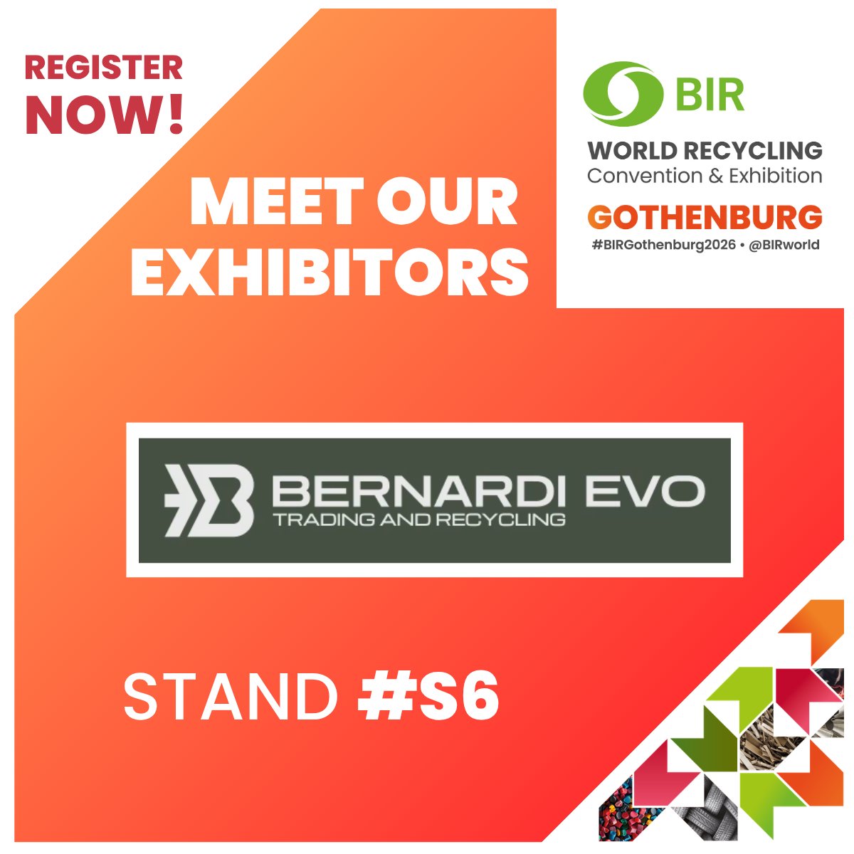 BIRworld's tweet image. 🔎 Exhibitor Spotlight | #BIRGothenburg2026

Meet Bernardi Evo SRL: Italian experts in #ferrous and #nonferrous metal recovery♻️

📍 See their solutions in Gothenburg!

Book your booth ➡️ bir.org/bir-gothenburg…

Register ➡️ bir.org/bir-gothenburg…

#Recycling #Sustainability