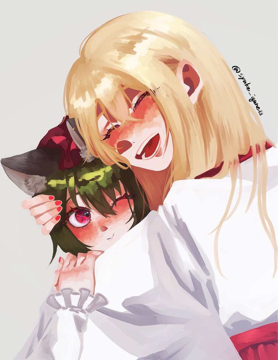 syake_igane13's tweet photo. #IQ2キラスト
初描き紅葉と哀音 https://t.co/N2avhGv8jp