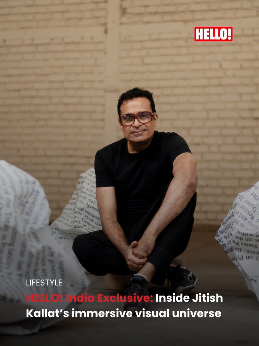 HELLOmagIndia's tweet image. Blurring the lines between time, memory, and material, #JitishKallat invites us into an immersive creative universe shaped by inquiry and introspection. In an exclusive with HELLO!, he takes us through this evolving journey.

hellomagazine.in/lifestyle/stor…

 #HELLOIndia #HELLOMagazine