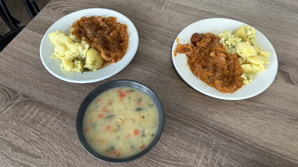 TheRealJamieKay's tweet photo. Enjoying lunch at a traditional Polish milk bar in Wroclaw.
£1.60 per plate is an absolute bargain - and the food is exceptionally tasty and filling.
#Bigos https://t.co/I9vH5auZxB