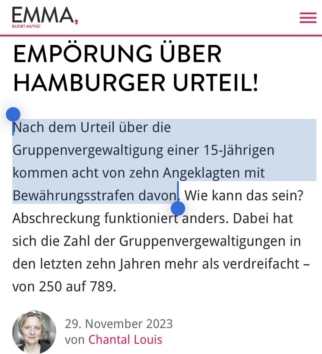 Deutschland ist ein Täterparadies.