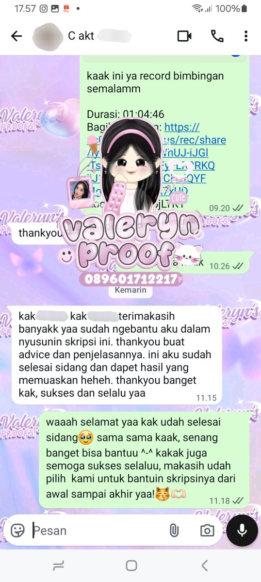 Vale ʚଓ Tutor Bimbingan & Joki Skripsi ; Olah Data tweet media