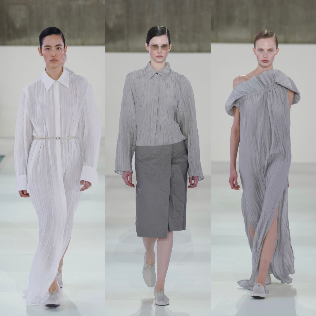 COS คอลเล็กชั่น Spring/Summer 2026 ที่พาท่องความทรงจำยุค 80s และ 90s ผ่านเลนส์แบบ Cinematic และ เสื้อผ้าบนรันเวย์คือความเรียบโก้ พาเลตต์สีเทาสเลท ขาว และเบอร์กันดี ถูกถ่ายทอดผ่าน Craftsmanship ชั้นสูงที่แบ่งเส้นเรื่องอย่างชัดเจน
COS <a href="/cosstores/">Grinklin</a>
#AlternateDigital #COS #COSSS26