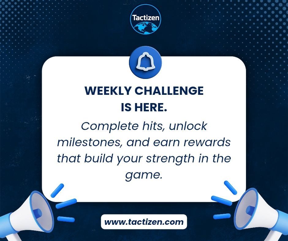 TactizenMMO's tweet photo. Tactizen just got a new update and it's one you don't want to miss, the Weekly Challenge is here. ๐
Accumulate hits, unlock up to 100 milestones, and earn rewards that build your strength in the game every week.
Jump in now โ https://t.co/cWTHsV7cd8
#Tactizen #NFTGaming #Web3Gaming #GameFi #DigitalOwnership