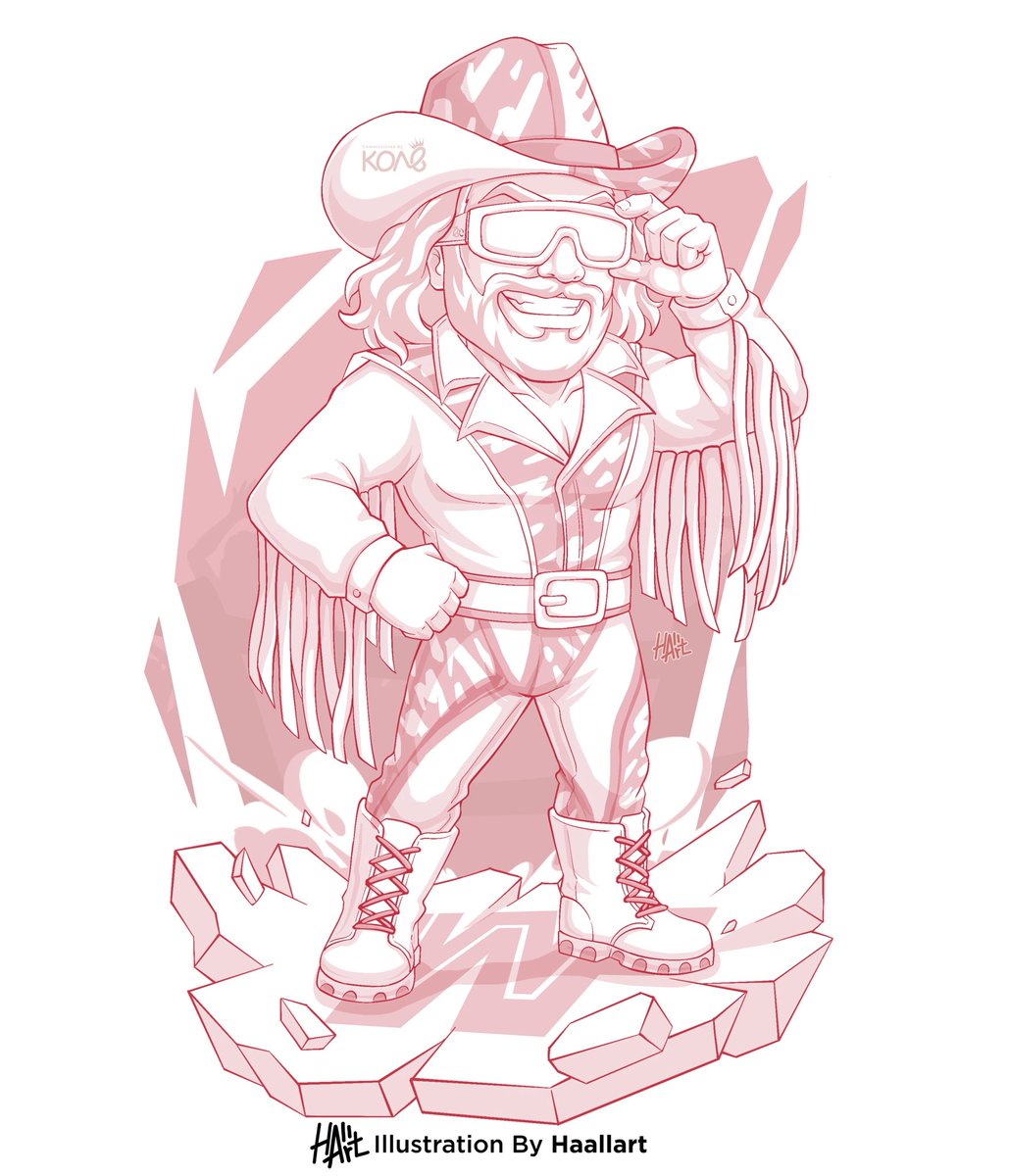 Oooooo Yeah! 
<a href="/HaallArt/">KonTons:)</a> back again with another stellar artwork. This time we have the legendary wrestler, Randy “Macho Man” Savage. Dig it! 

#MachoMan #digitalartwork #WrestlingLegend