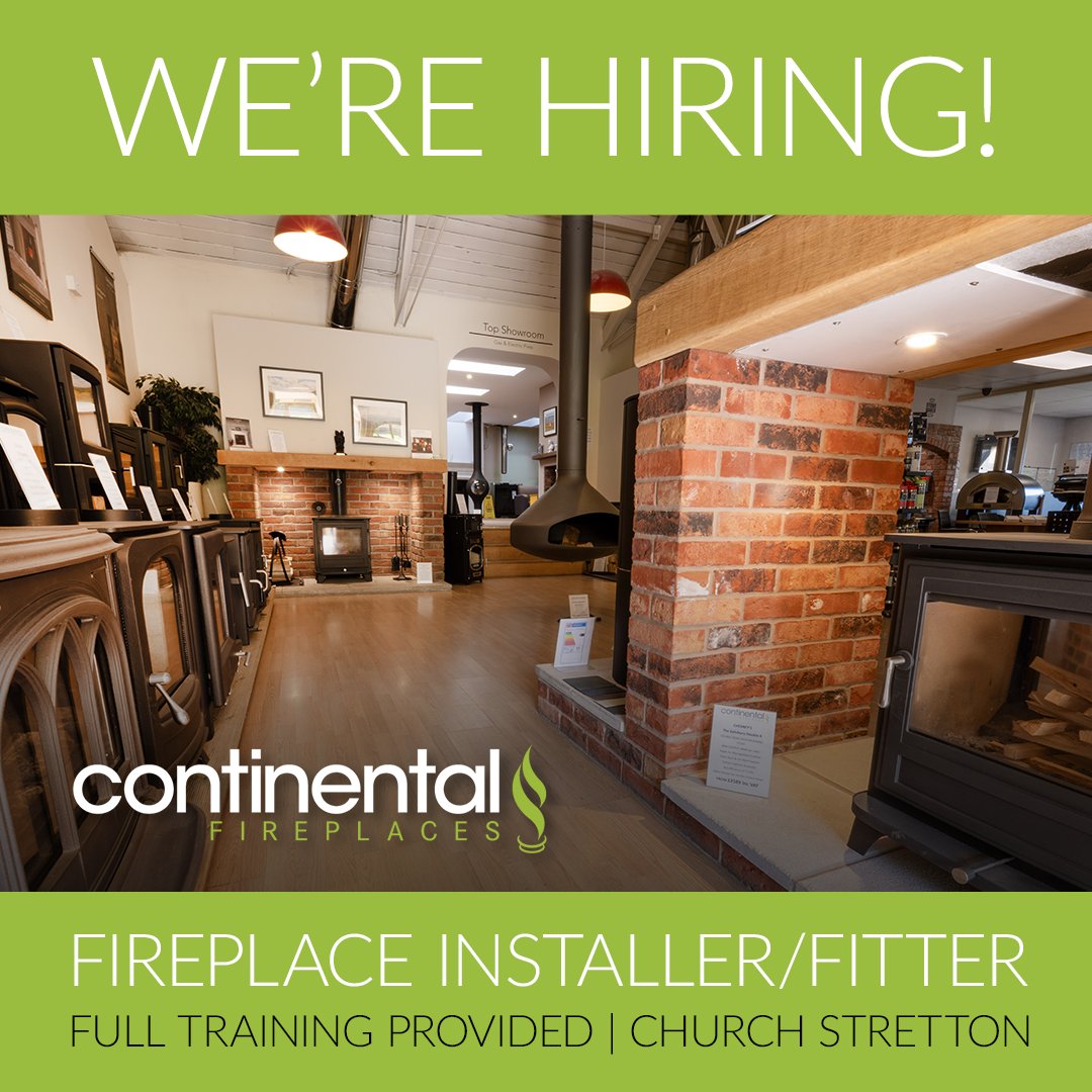 ContinentalFP's tweet photo. 🔥 We’re Hiring – Fireplace Installer 🔥
Learn a specialist trade with a fast-expanding company in Church Stretton, Shropshire. Training, van, tools, workwear &amp; benefits provided. Construction experience &amp; full UK driving licence preferred.
📩 Send CV to jonathan@confires.co.uk https://t.co/7QEalnxb3p