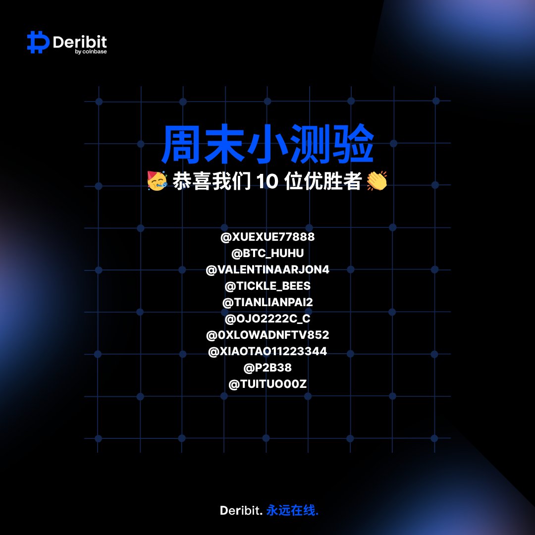 Deribit華語 tweet media