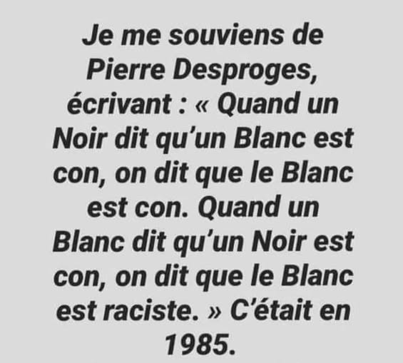 Patricktaudiere's tweet photo. @GWGoldnadel Les racistes sont au pouvoir... 
(Les vrais) !! https://t.co/XD6REJ8czI