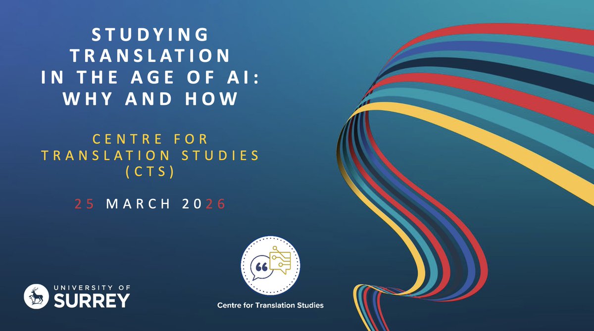CTS_Surrey's tweet photo. | Webinar recording now available |

🎉 A big thank you to everyone who joined our webinar celebrating the 40th anniversary of our MA in #Translation.

📺 You can now watch the full recording on YouTube: https://t.co/6J7e6lEPeY

#Translation #AI #Localization #TranslatorEducation https://t.co/wdelvU90Y6