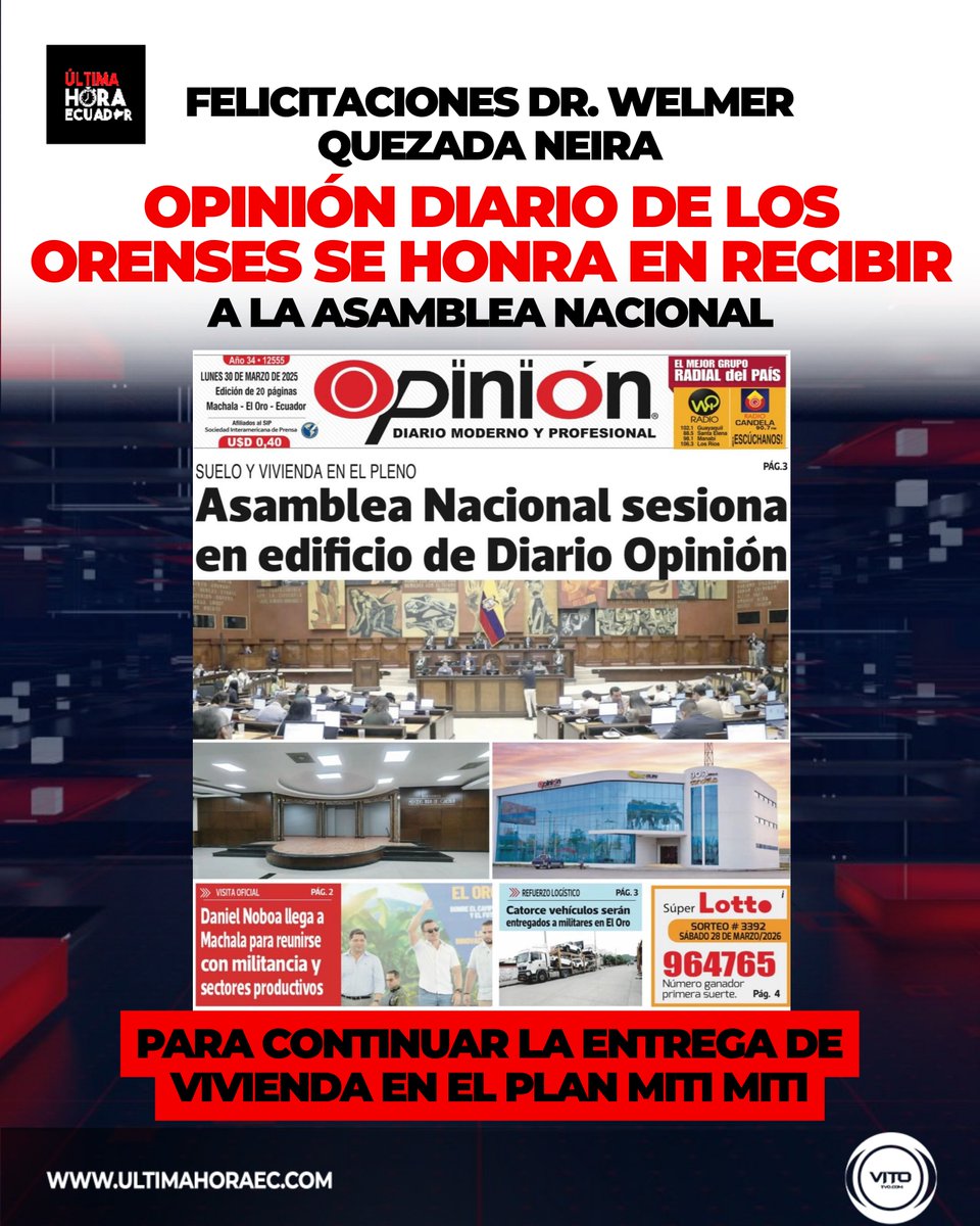 ÚLTIMA HORA ECUADOR tweet media