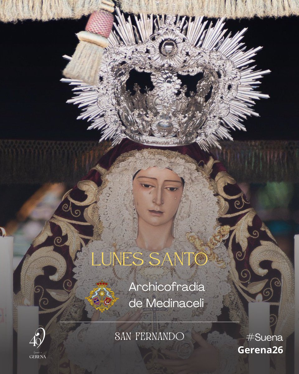♥️ ¡Tierra de flamenco, tierra de solemnidad!

➡️ #SanFernando está lista para recibir a su #Trinidad y #Gerena para ponerle sus sones.

📲 #SuenaGerena26 <a href="/MedinaceliSfdo/">Archicofradía de Medinaceli</a>
