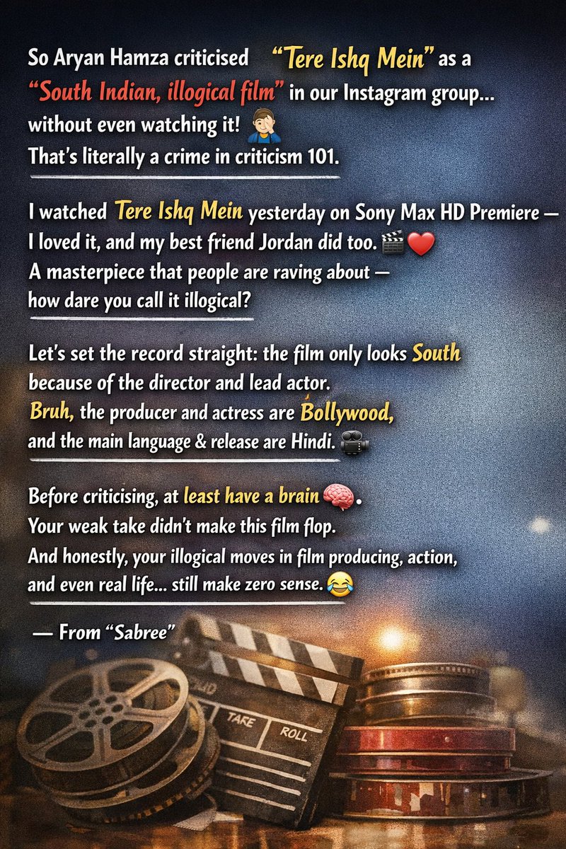 Sabree_Official's tweet photo. The reply to @musary68 for criticising #TereIshqMein https://t.co/bNM0bg6Pcr