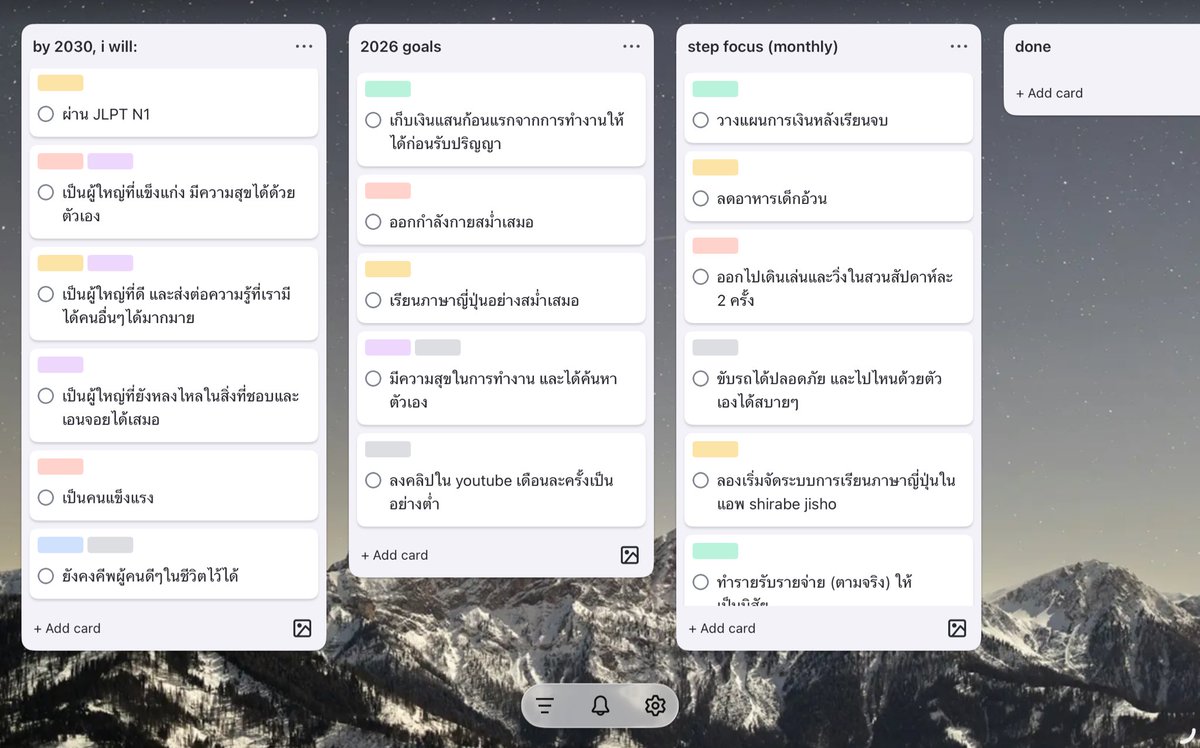 บุ้คมาร์กทวิตคุณก้อนไว้ซักพักแล้ว ได้โอกาสมาลองเขียนๆ life goal เป็นของตัวเองบ้างซักที ขอบคุณที่แนะนำวิธีนี้นะคะ น่าสนใจมากๆ