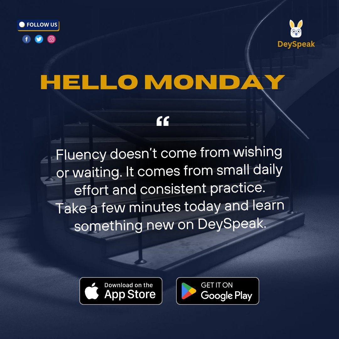 Monday is for Momentum 🚀
Your roots aren't just history, they are your identity.

Build your legacy on DeySpeak today 🌍✨
#DeySpeak #MondayMotivation #SpeakYourCulture