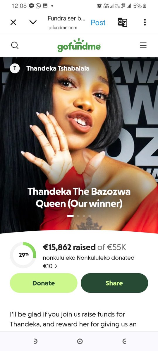 This 29% is showing me Sheng 😭😭😭😭😭😭😭😭😭😭😭😭😭

📢📢📢📢📢📢📢📢 everyone come outside   

R100 R200 challenge is going on  please guys 

gofundme.com/f/thandeka-the…

MY FAVOURITE THANDEKA MOMENT
THANDEKA THE WOMAN KING 
#ThandekaTshabalala
#ThandekaTheBrand