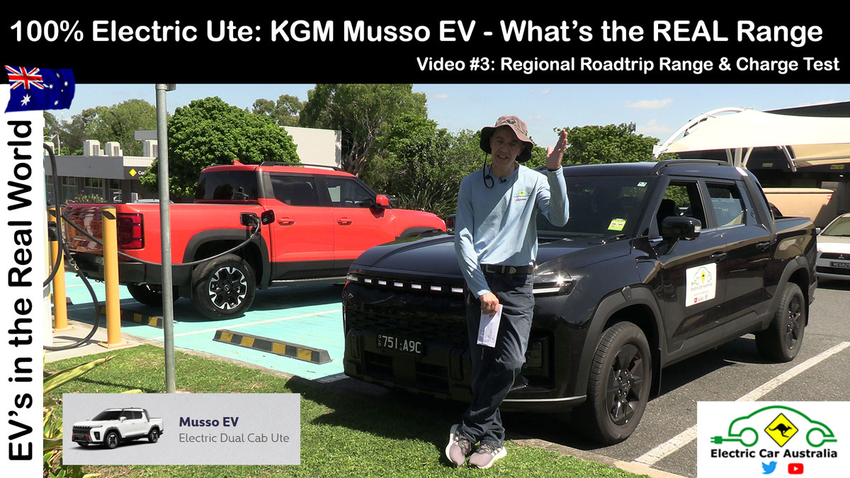ElectricCarAust's tweet photo. Can a 100% electric Ute actually handle a regional QLD road trip?
I took the new KGM Musso EV out of the city to see if that 80.6kWh battery holds up in the real world.
Here’s what happened: https://t.co/UAYcIaD8DW
#MussoEV #ElectricUte #Queensland #EVRange https://t.co/XTPSjL5Ogx