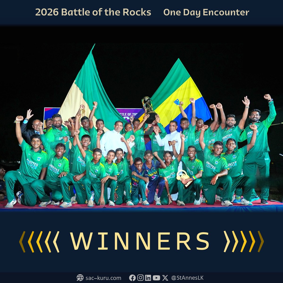 StAnnesLK's tweet photo. Annites lifted the Battle of the Rocks trophy. https://t.co/TH8Qqd6Uir