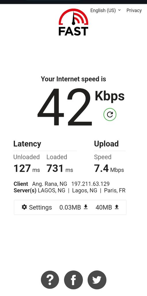 trenchesKnight's tweet photo. @GloWorld wtf is this Internet speed https://t.co/2VDgVsGVoy