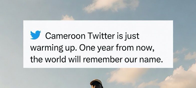 Jugosblochain's tweet photo. Cameroon Twitter is just warming up. 

 One year from now, the world will 
remember our name. https://t.co/RRWh5TADZi