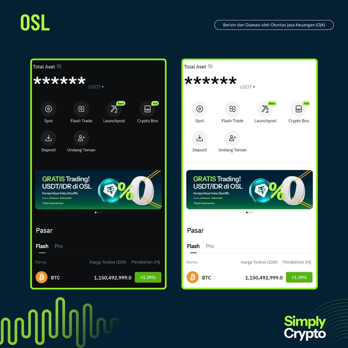 Kalau kamu lebih suka mode gelap atau terang?

Apa pun pilihanmu, fitur baru dari OSL tetap bisa kamu akses.

Ada yang bisa tebak fitur barunya? 👀