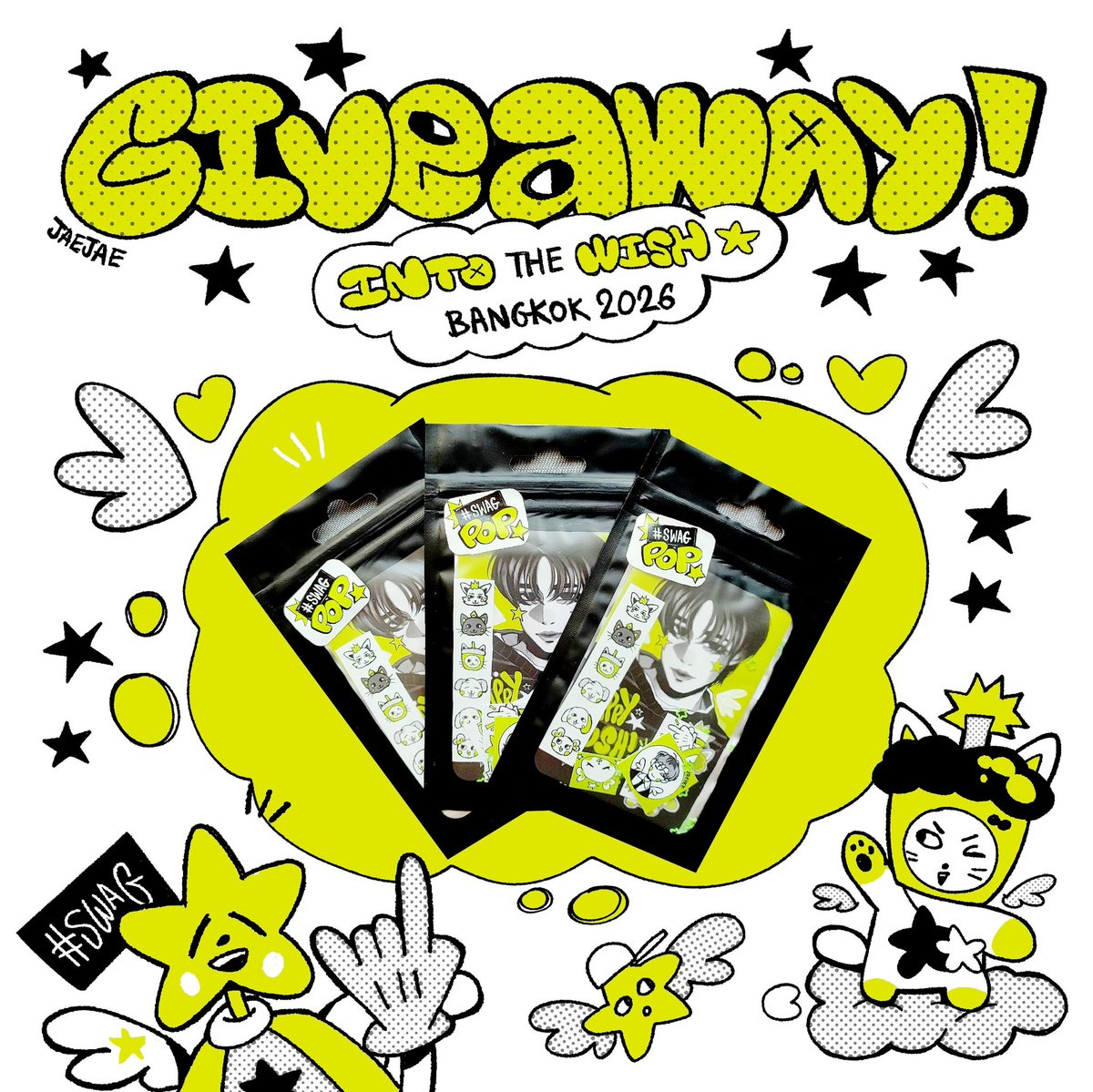 jaejae_png's tweet photo. (⁠〃ﾟ⁠3ﾟ⁠〃⁠) FREEBIES TIME !
NCT WISH Concert in BKK 

🍀 Sticker set + Yushi pc pack 
[50 ea]🍀

👽 rt&amp;show this tw 
💚 pls @ me in any sns linked on the card, + follow if you want (tt/tg/inst) 
04/04
Bitec live 
time: tba

#NCTWISH_CONCERT_TOUR_IN_BKK #OurWISH_BANGKOK https://t.co/XUfQhnEwiu