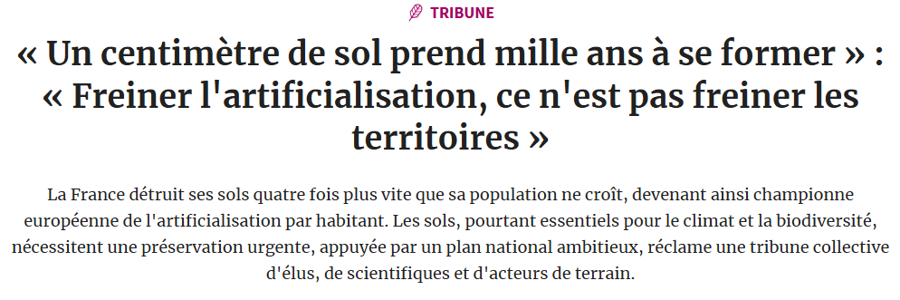 WWFFrance's tweet photo. Alors que personne n'est plus capable de savoir que dit et ce que veut dire la loi en matière d'artificialisation, le Gouvernement doit accompagner les territoires qui, eux, ont d'ores et déjà inclus la sobriété foncière dans leurs plans locaux. 

https://t.co/Lmn2papmi9 https://t.co/BFPaOqZ7pE