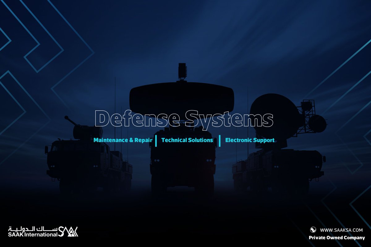 Our air defenses, our brave soldiers, and our defense systems.

Through our role in electronic and technical support for operations, we stand together to form a shield that protects our nation and safeguards its security and stability.
<a href="/modgovksa/">وزارة الدفاع</a> 
#SAAKInternational