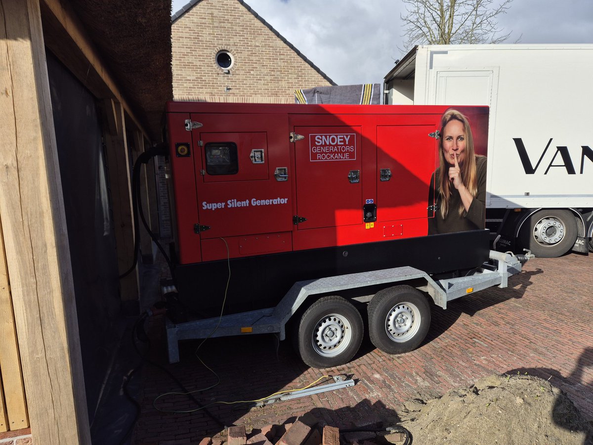 SnoeyGenerators's tweet photo. Onlangs leverde wij een 100 kVA Super Silent generatorset voor een besloten feest.

Wilt u ook een (mobiele) generatorset huren ?
Informeer vrijblijvend naar de mogelijkheden https://t.co/wT7oj7VO44