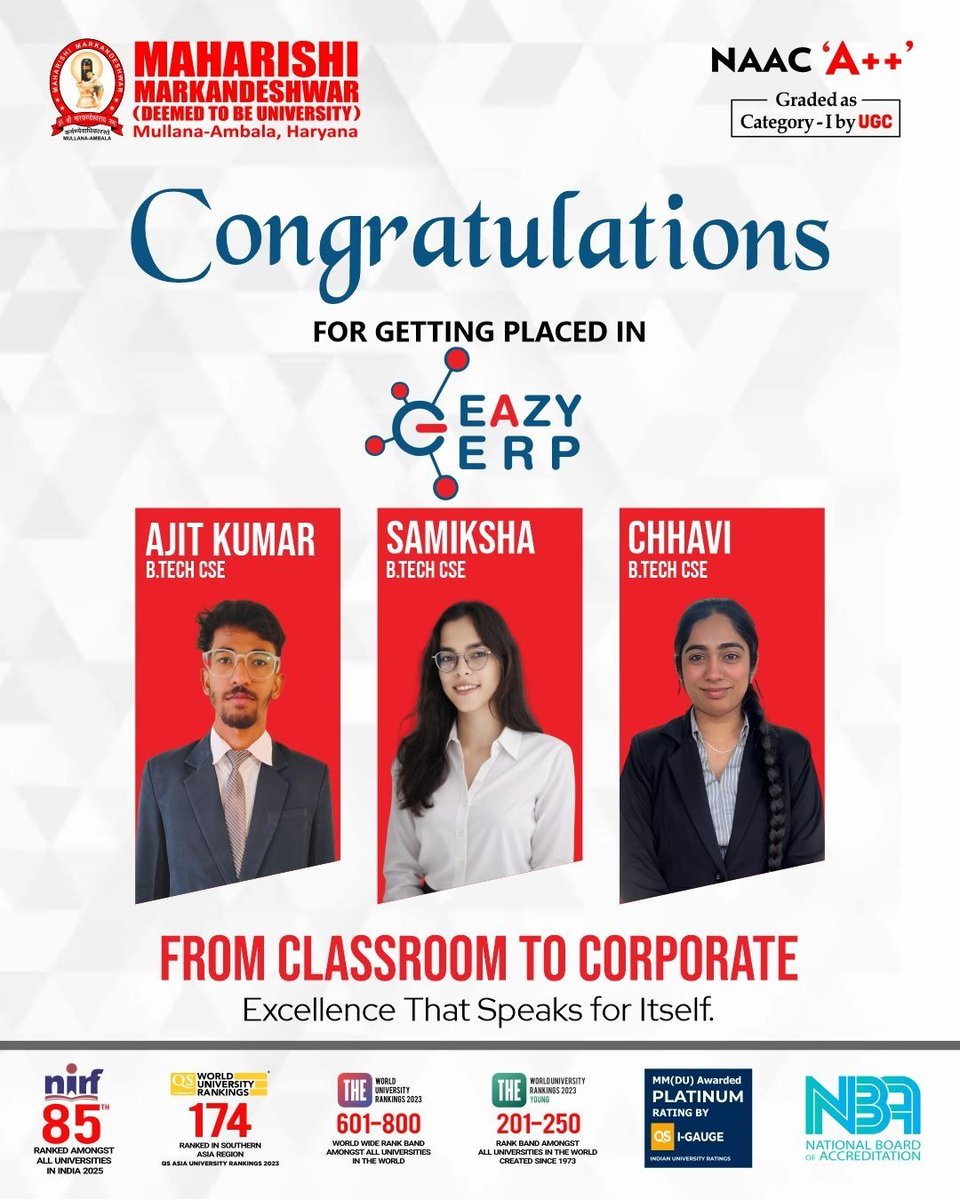 MM (Deemed to be University) tweet media