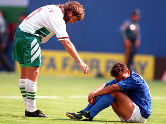 Trifon Ivanov and Roberto Baggio, USA '94.