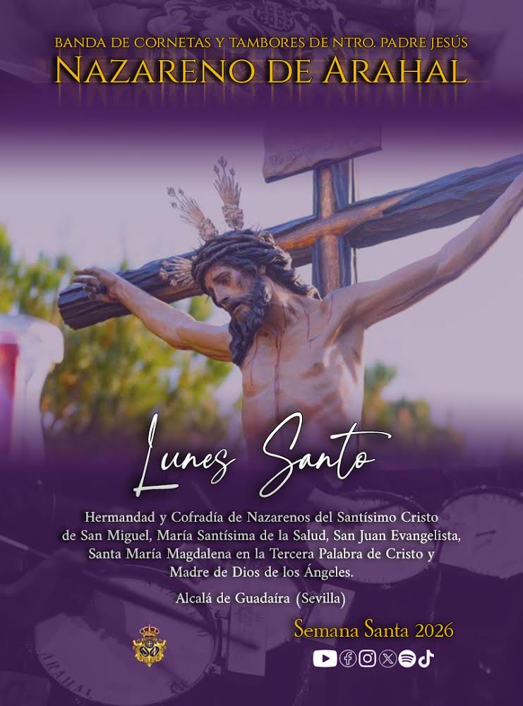 Hoy es #LunesSanto... El día de nuestra <a href="/p_tercera/">Hermandad Tercera Palabra</a> 

⛪️ Parroquia Santa María y San Miguel.

🕔 17:00H

#ElCompásDelNazareno #NazarenoArahal