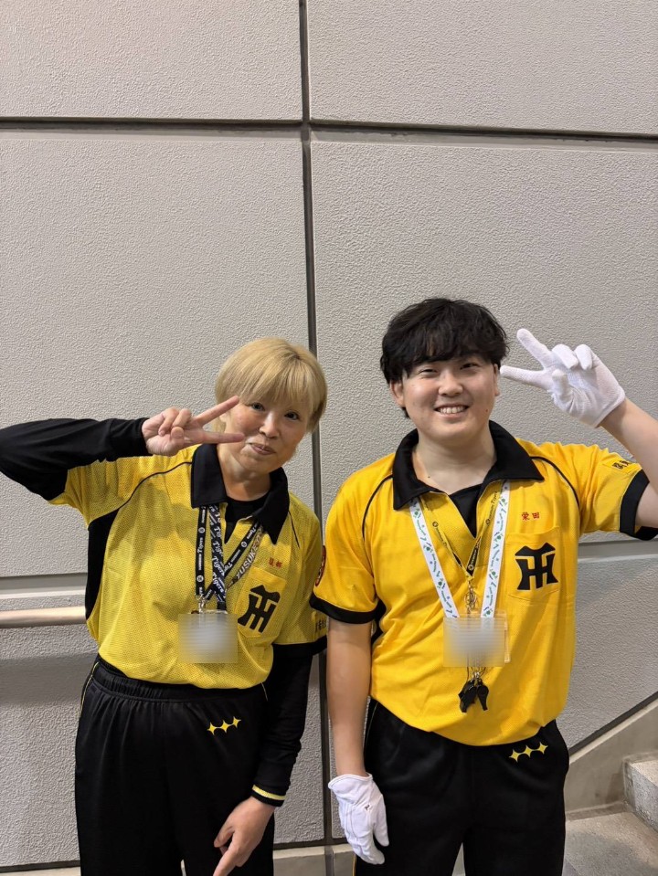 阪神タイガース　私設応援団　ジャージ 昨年入団した新人さんが今シーズンよりジャージデビューいたしました