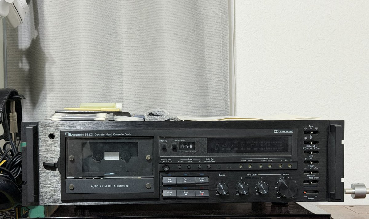 ナカミチ682ZX到着しました！ 超美品で付属品はZXテープ以外完品で未