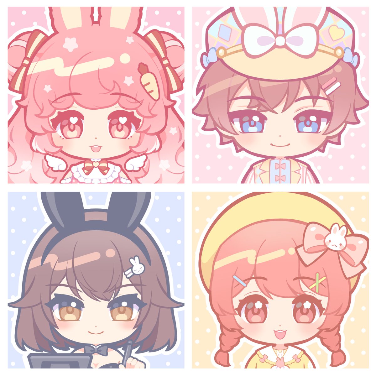 Lovely bunnies 🐰✨
New sample for pastel chibi icon~
#VGen #VGenartist #VGencommission

vgen.co/chocorika