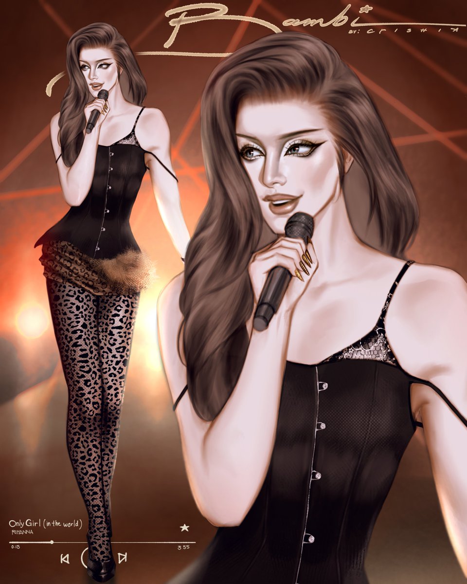 crishiaarts's tweet image. Drag Queen, Bambi 🖤 #ATR