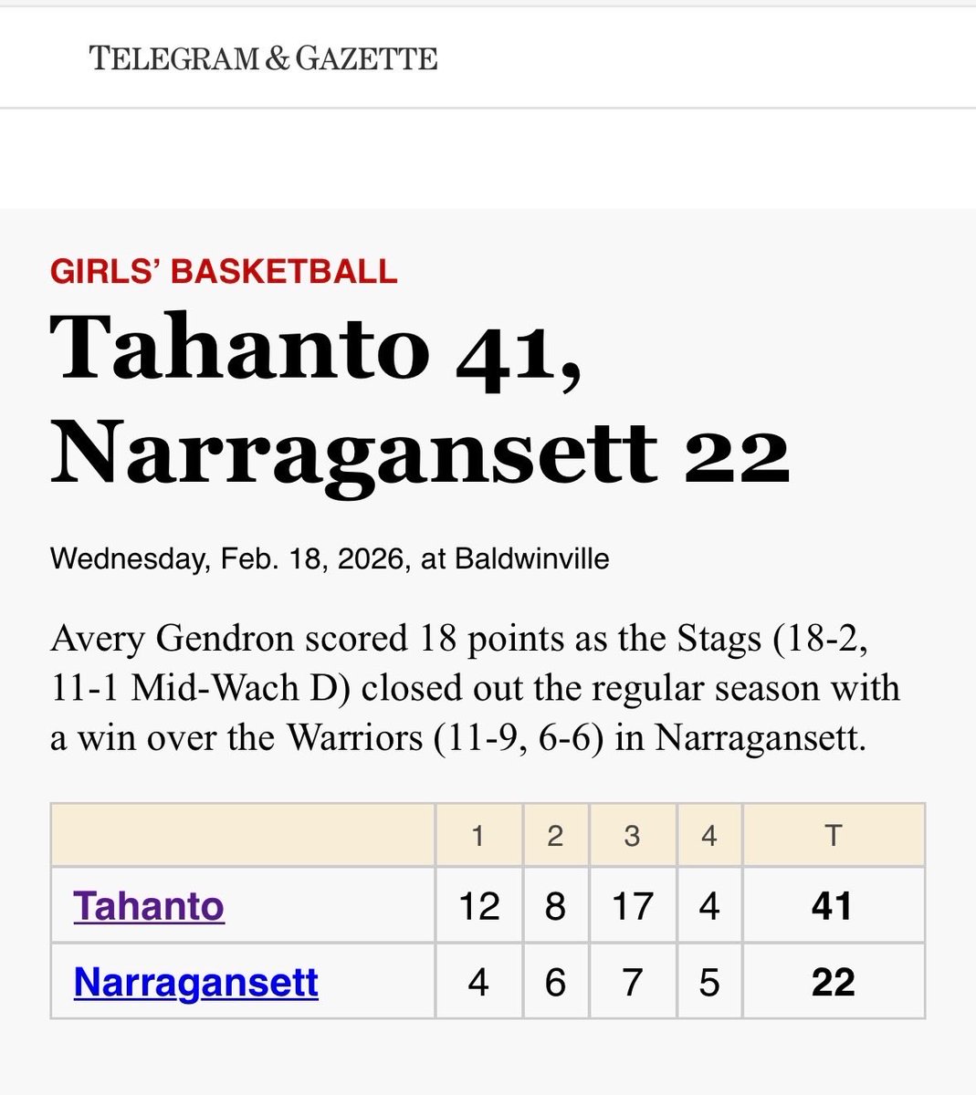 Avery_Gendron's tweet photo. Game #20 vs. Narragansett @Coach_Adu https://t.co/I51LVlpOue