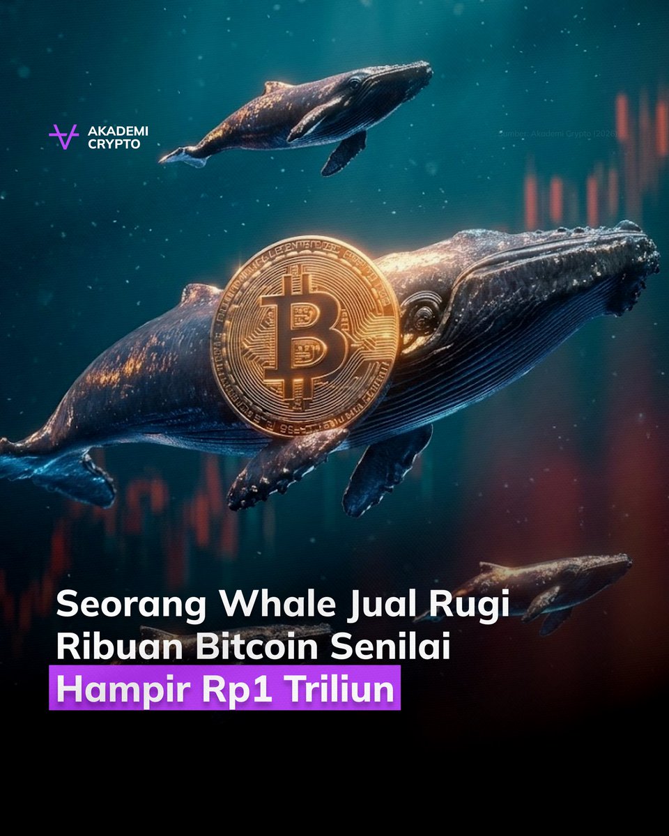 akademicryptoid's tweet photo. Di tengah kondisi market yang masih memerah, seorang whale Bitcoin (BTC) baru-baru ini melepas rugi sebanyak 1.102 BTC senilai sekitar US$74 juta ke Binance setelah disimpan hampir 8 bulan lamanya. https://t.co/y9teZKcuij