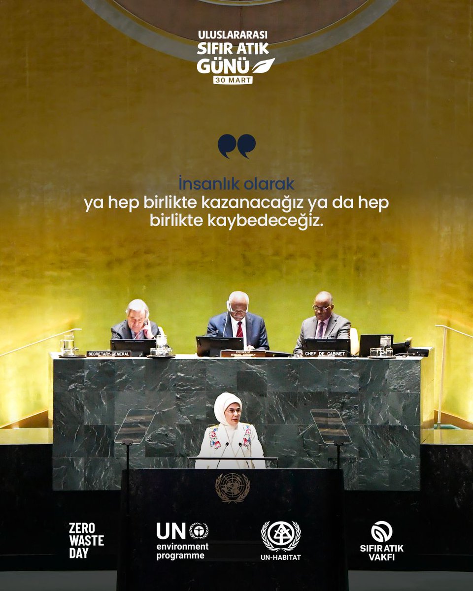 AKKadinBigadic's tweet photo. Sayın Emine Erdoğan Hanımefendi'nin öncülüğünde,ulusal bir çevre politikasından küresel bir farkındalık hareketine dönüşen Sıfır Atık vizyonu; sürdürülebilir kalkınma anlayışının en somut ve güçlü tezahürlerinden biridir.

#UluslararasıSıfırAtıkGünü'nü kutluyoruz https://t.co/TXHIvxflx2